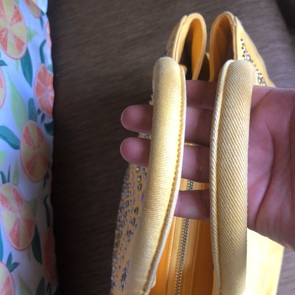 Prada Canapa Denim Yellow tote - Picture 5 of 11